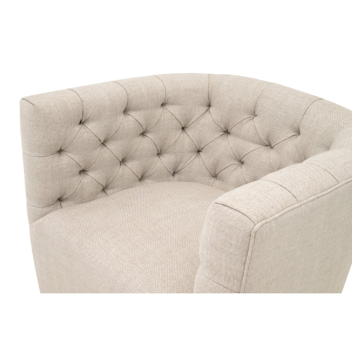 Tufted Back Swivel Club Chair | Living Essentials Marcel – alternate view 9
