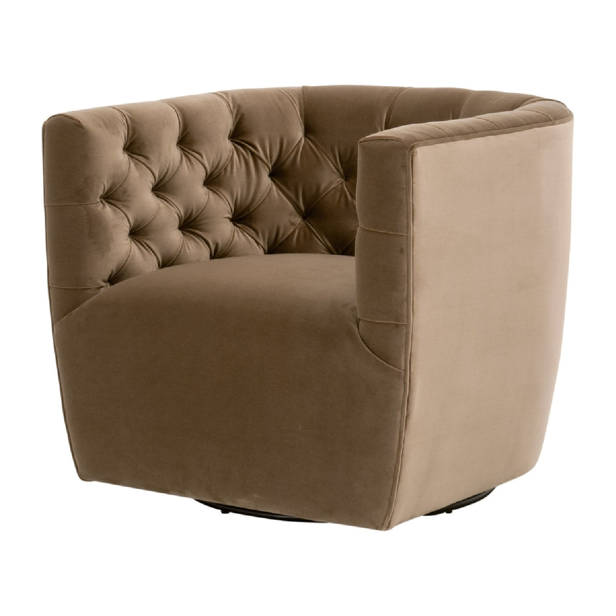 Tufted Back Swivel Club Chair | Living Essentials Marcel – alternate view 13