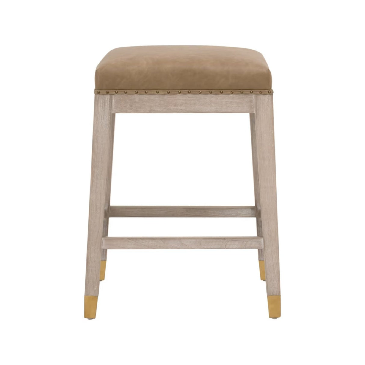 Modern European furniture - Vegan Leather Seat Counter Stool - www.oroa.com