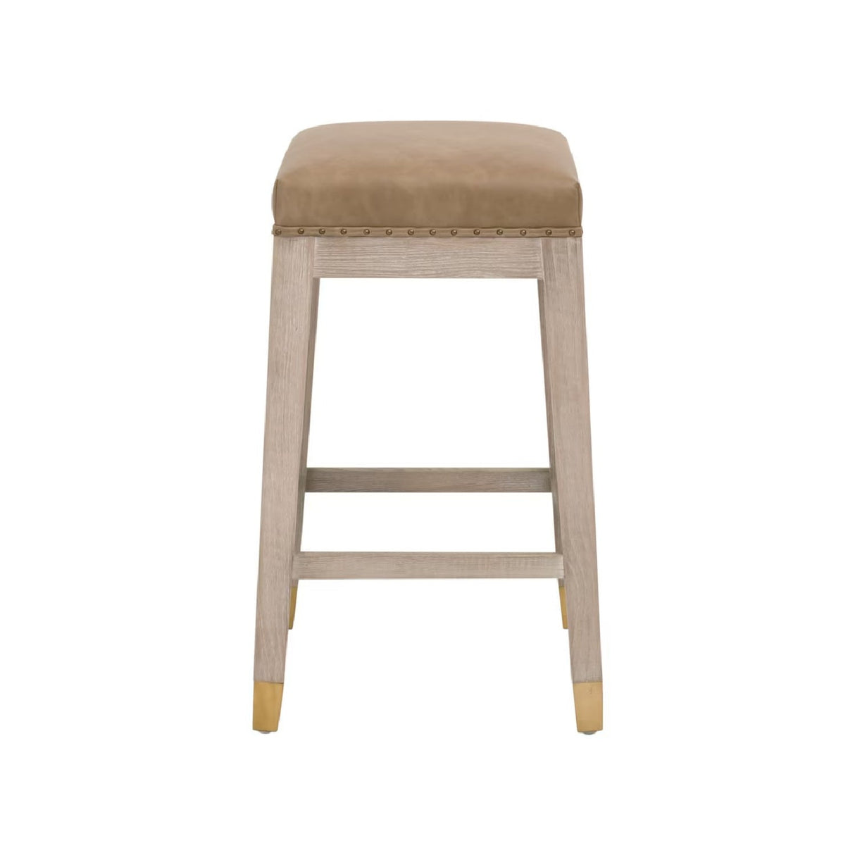 Modern European furniture - Vegan Leather Seat Counter Stool - www.oroa.com