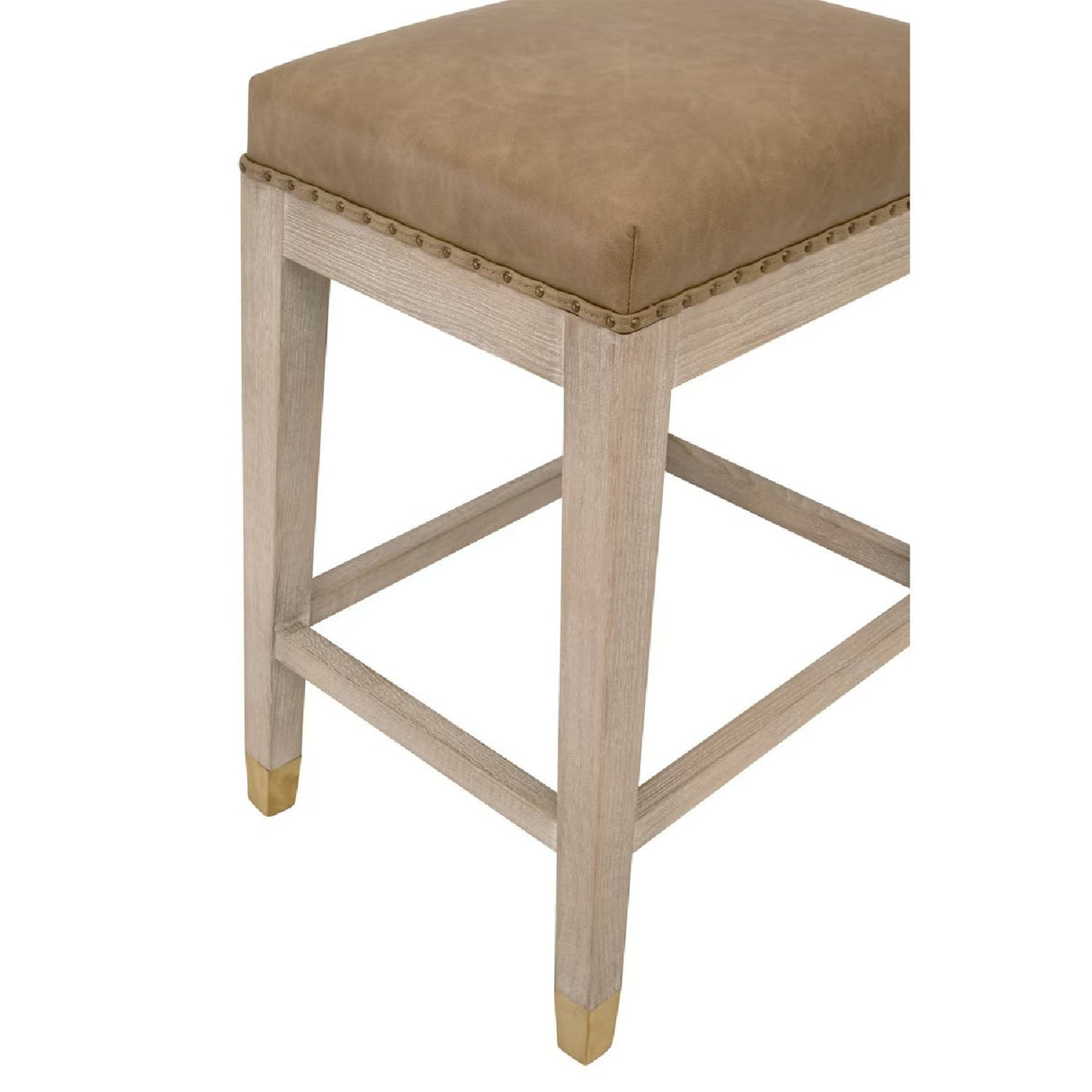 Modern European furniture - Vegan Leather Seat Counter Stool - www.oroa.com