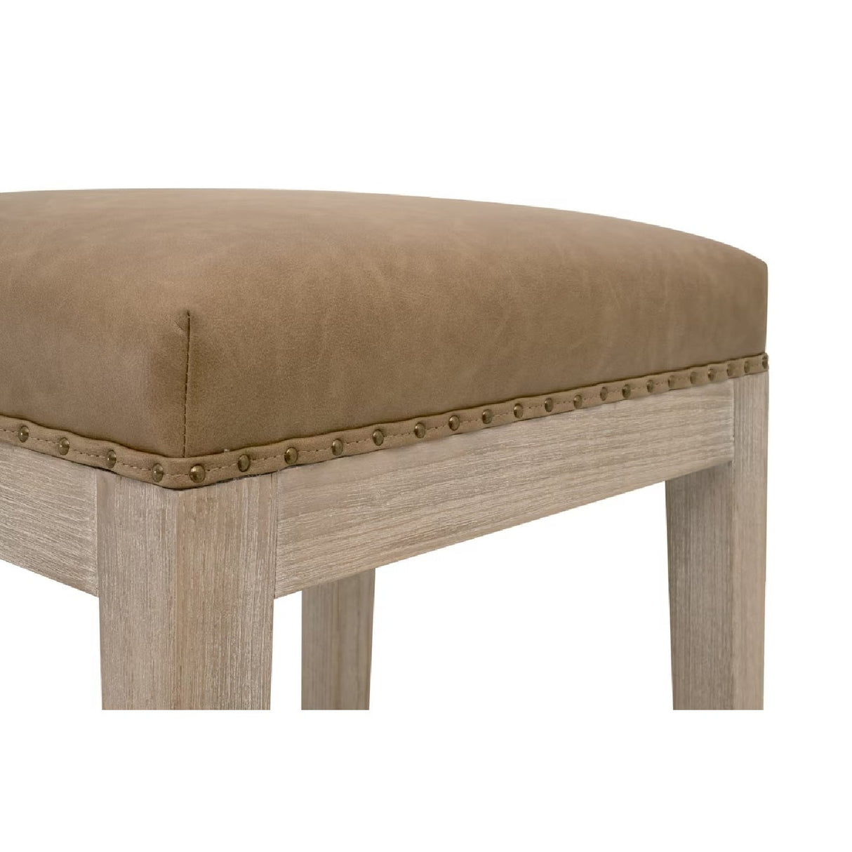 Modern European furniture - Vegan Leather Seat Counter Stool - www.oroa.com