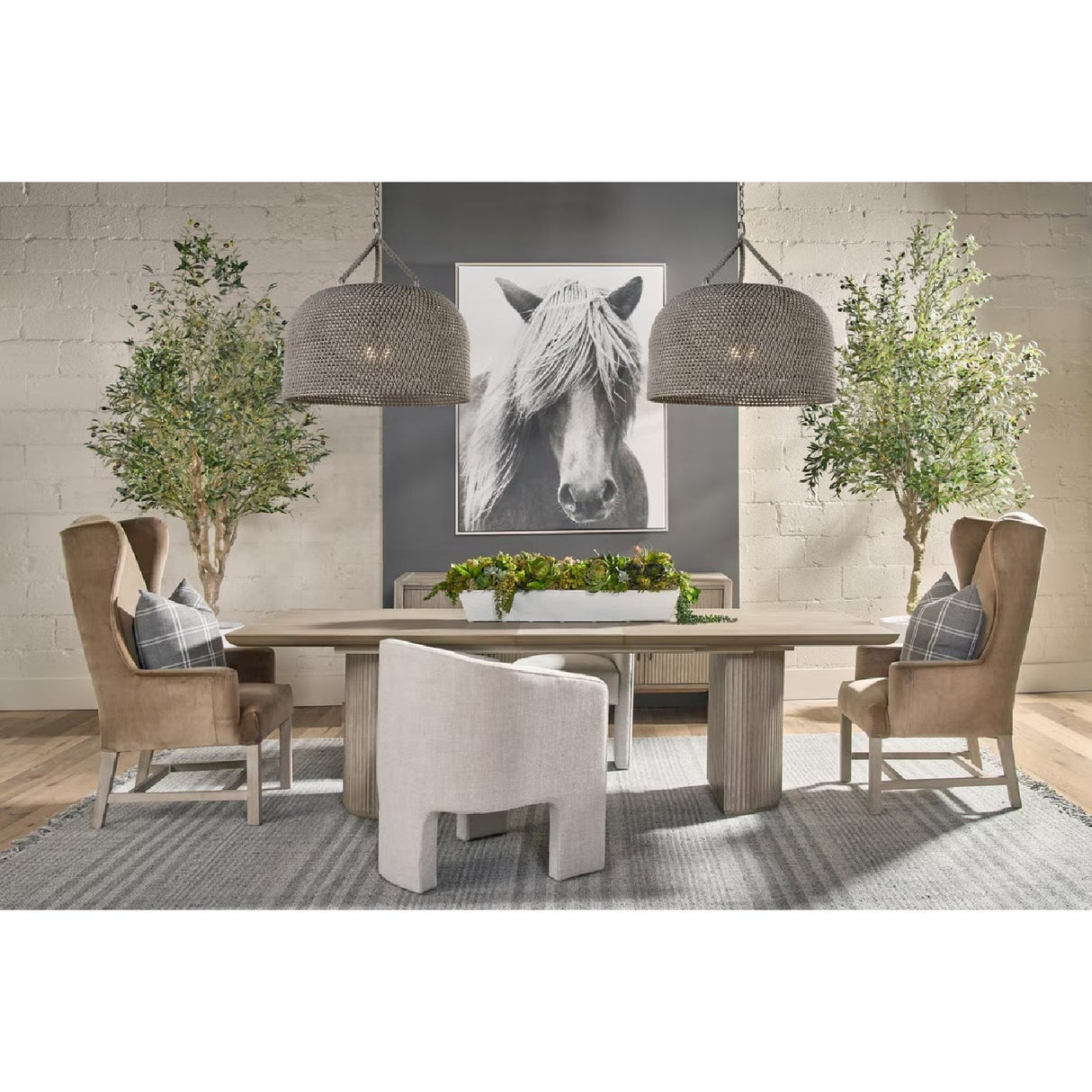 Modern European furniture - French Linen 3-Legged Accent Chair - www.oroa.com