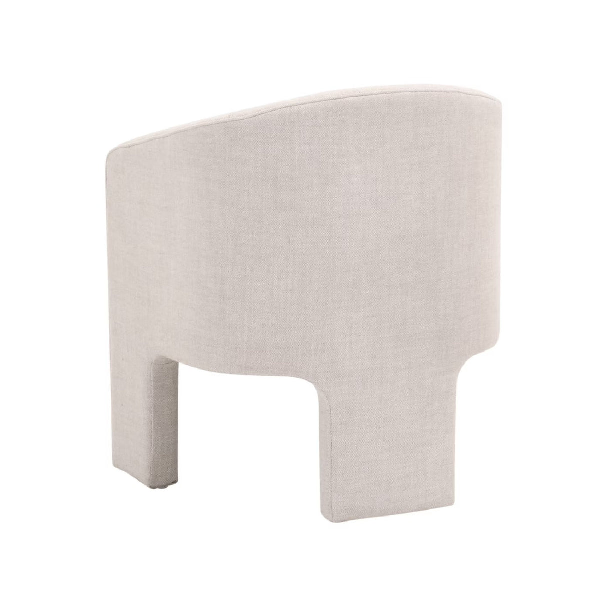 French Linen 3-Legged Accent Chair | Oroa.com