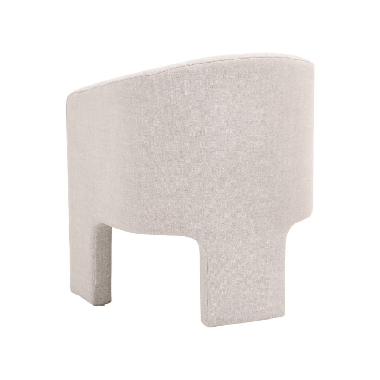 Modern European furniture - French Linen 3-Legged Accent Chair - www.oroa.com