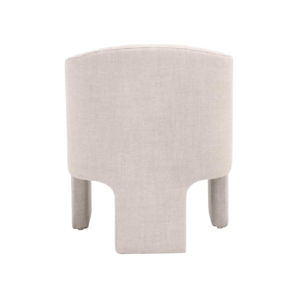 Modern European furniture - French Linen 3-Legged Accent Chair - www.oroa.com