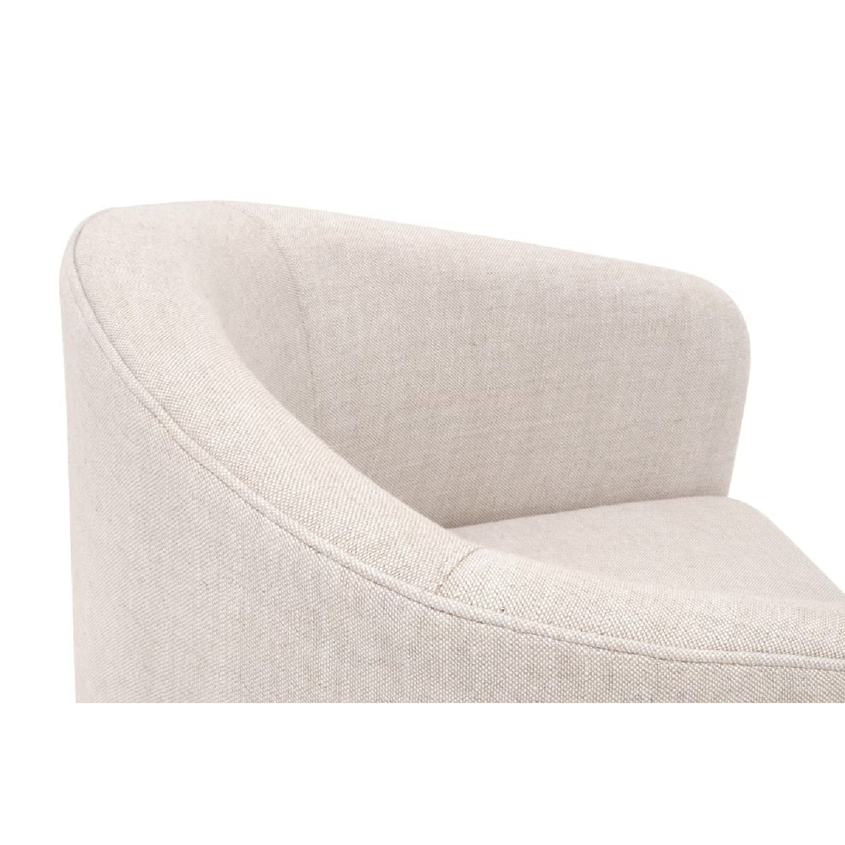 Modern European furniture - French Linen 3-Legged Accent Chair - www.oroa.com