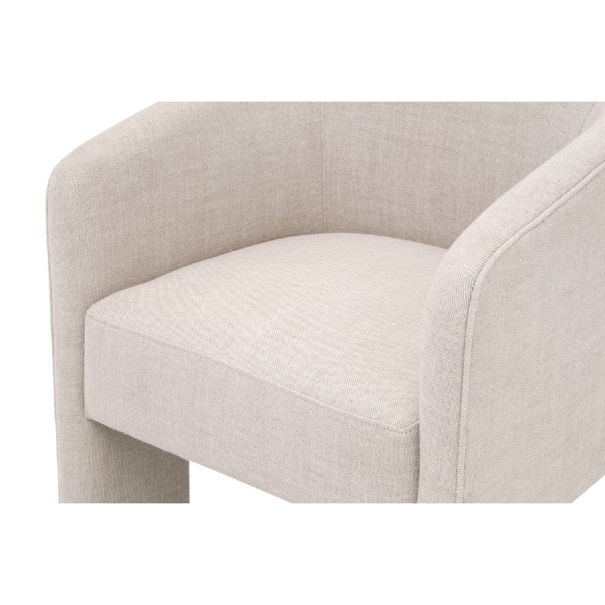 Modern European furniture - French Linen 3-Legged Accent Chair - www.oroa.com
