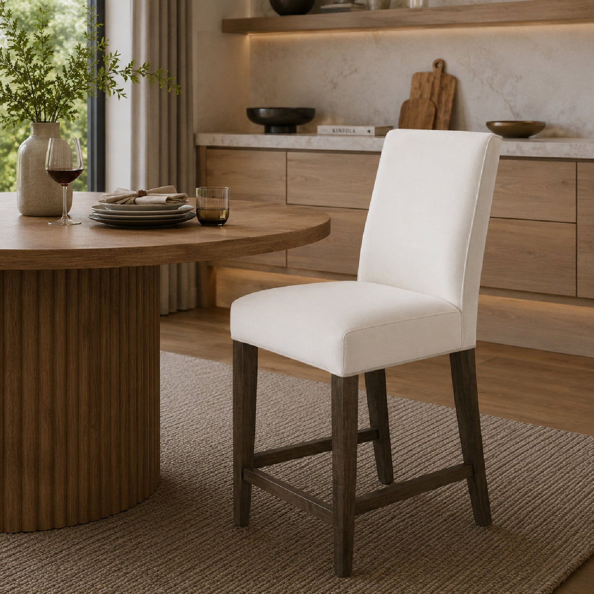 Two-Toned Dining Chairs (2) | Living Essentials Duet – angled view