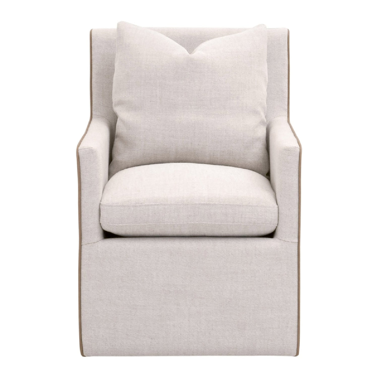 Two-Toned Wheeled Lounge Chair | Living Essentials Harmony – alternate view 25