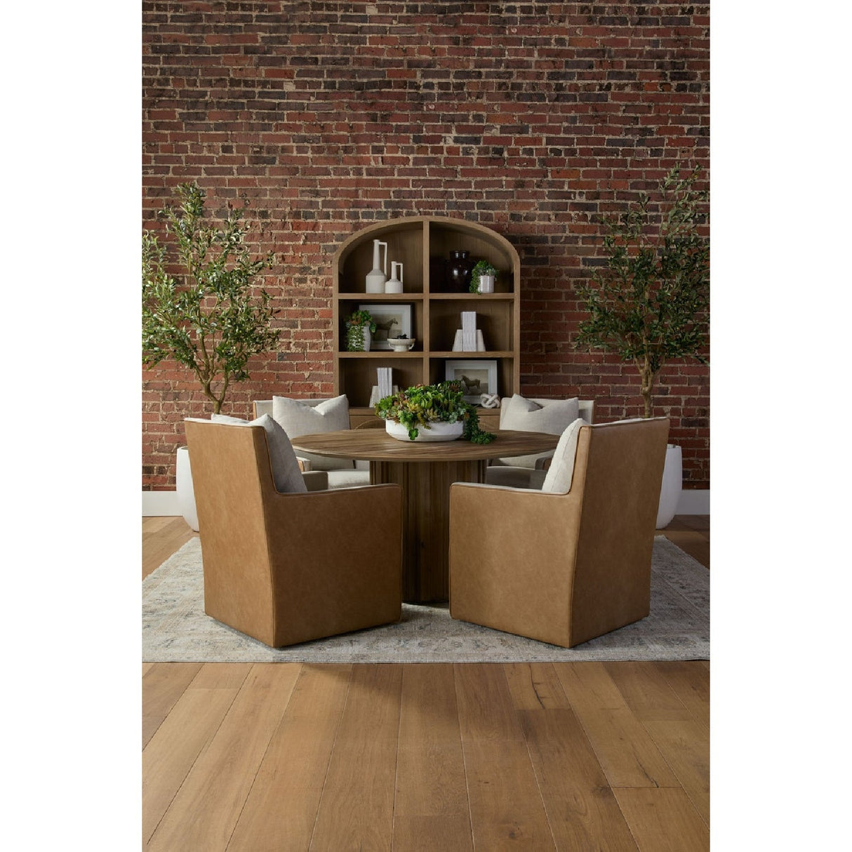 Two-Toned Wheeled Lounge Chair | Living Essentials Harmony – alternate view 37
