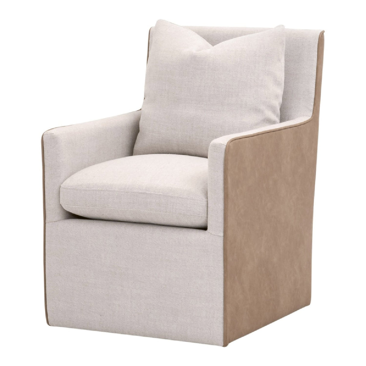 Two-Toned Wheeled Lounge Chair | Living Essentials Harmony – alternate view 27