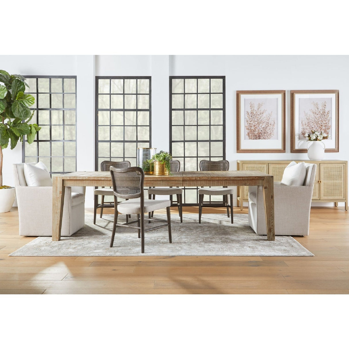 Two-Toned Wheeled Lounge Chair | Living Essentials Harmony – alternate view 18