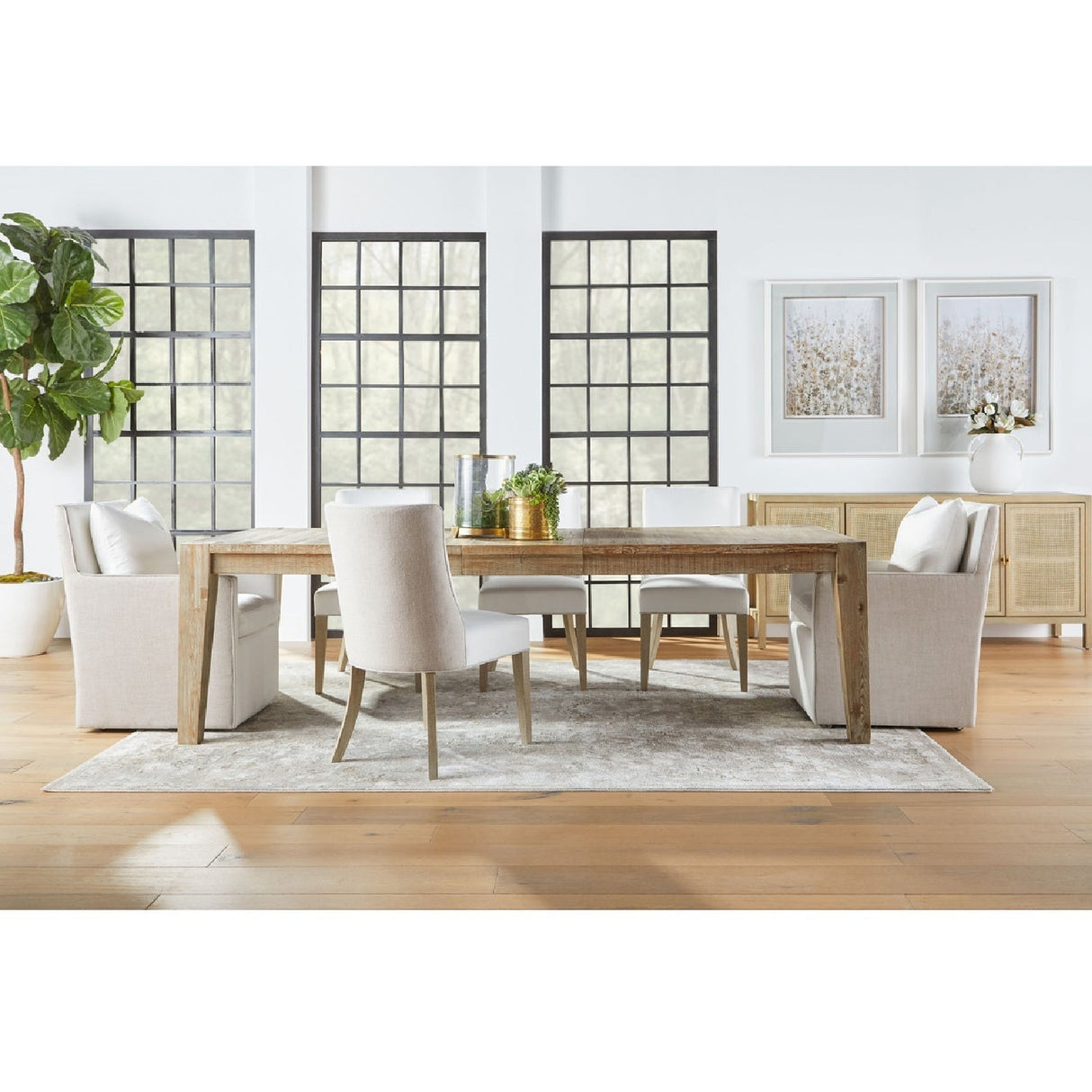 Two-Toned Wheeled Lounge Chair | Living Essentials Harmony – alternate view 19