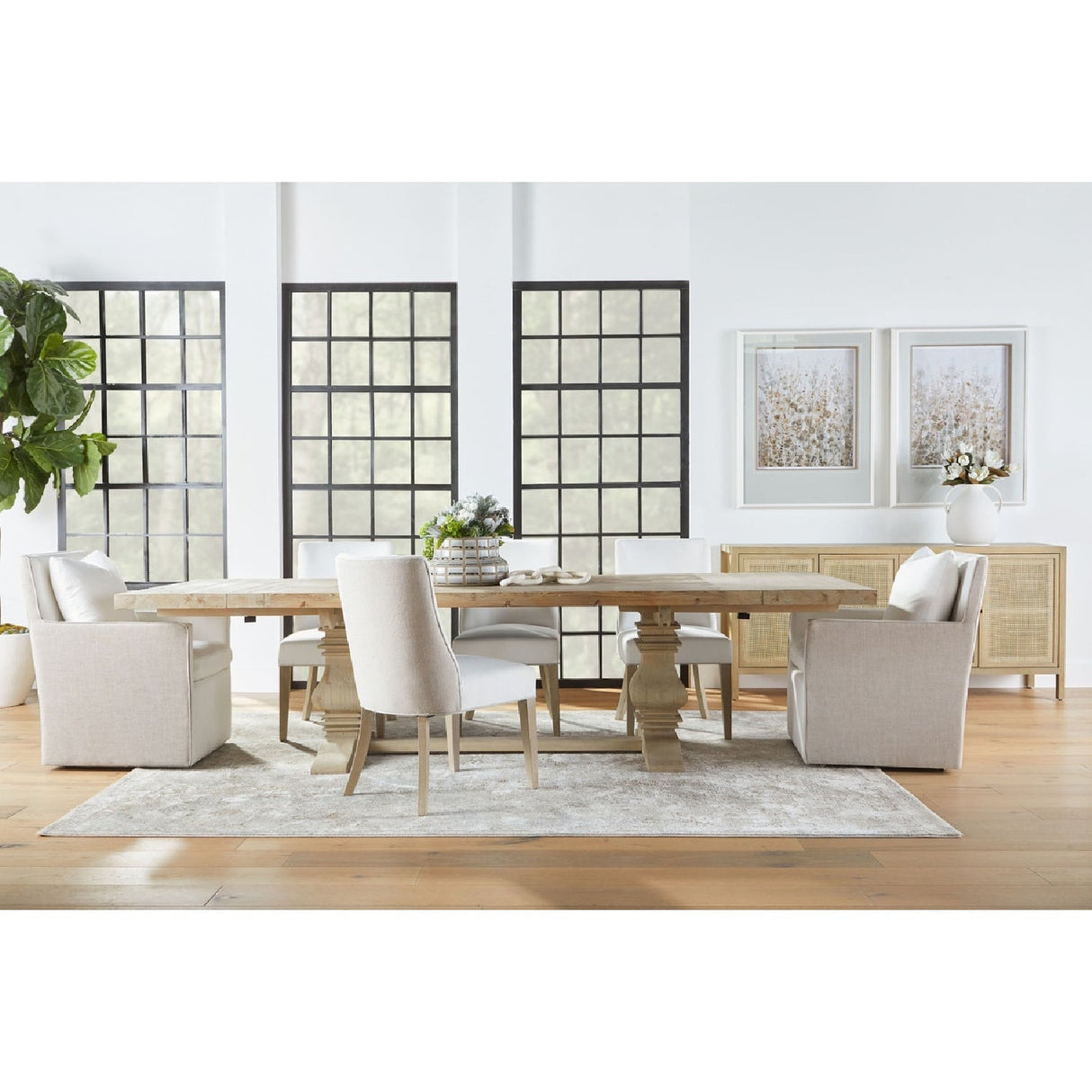 Two-Toned Wheeled Lounge Chair | Living Essentials Harmony – alternate view 21