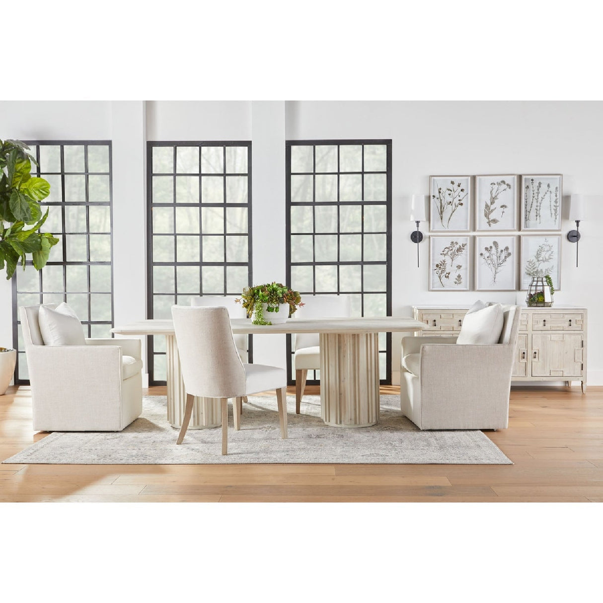 Two-Toned Wheeled Lounge Chair | Living Essentials Harmony – alternate view 23
