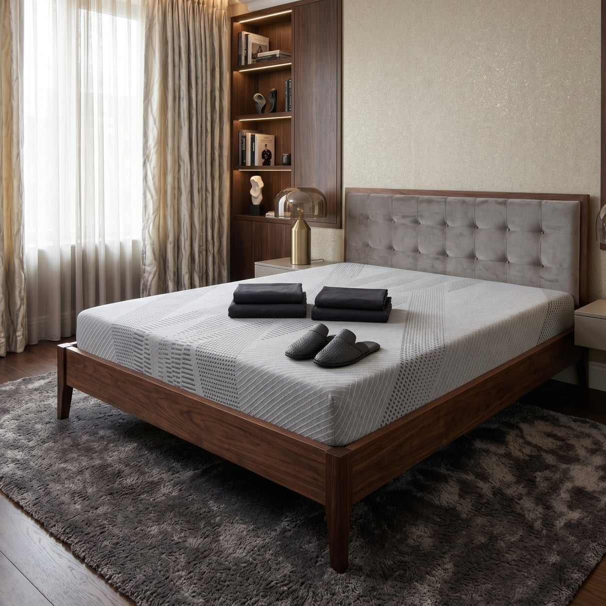 Modern European furniture - Memory Foam Queen Mattress - www.oroa.com