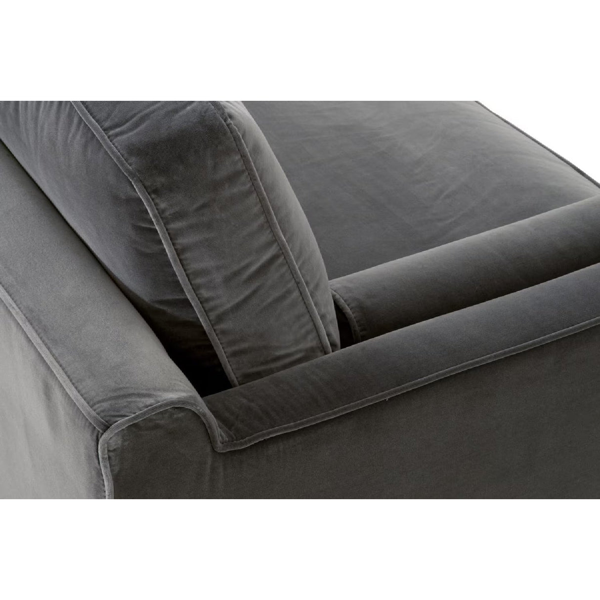 Velvet Modern Sofa | Living Essentials Parker – alternate view 24