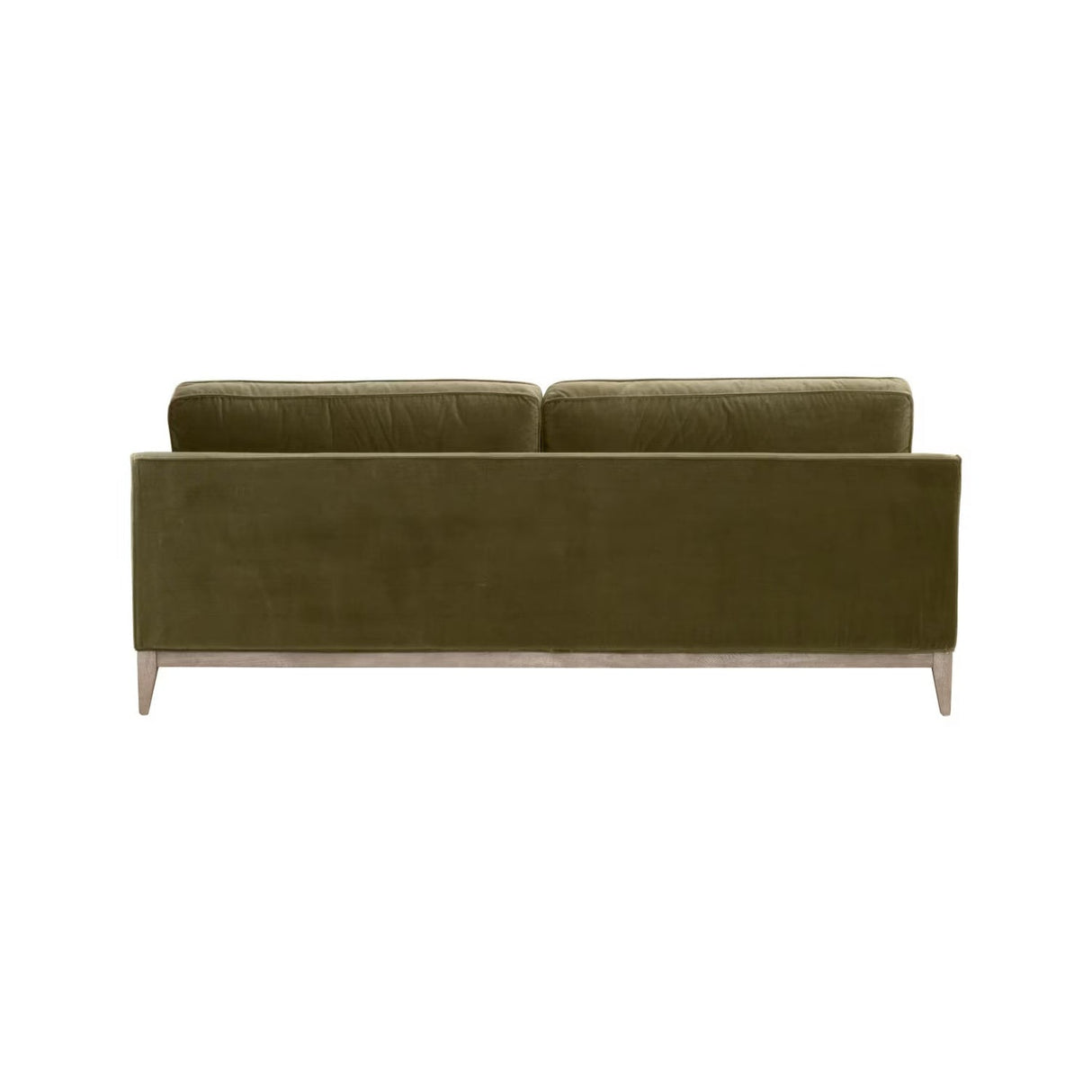 Velvet Modern Sofa | Living Essentials Parker – rear view