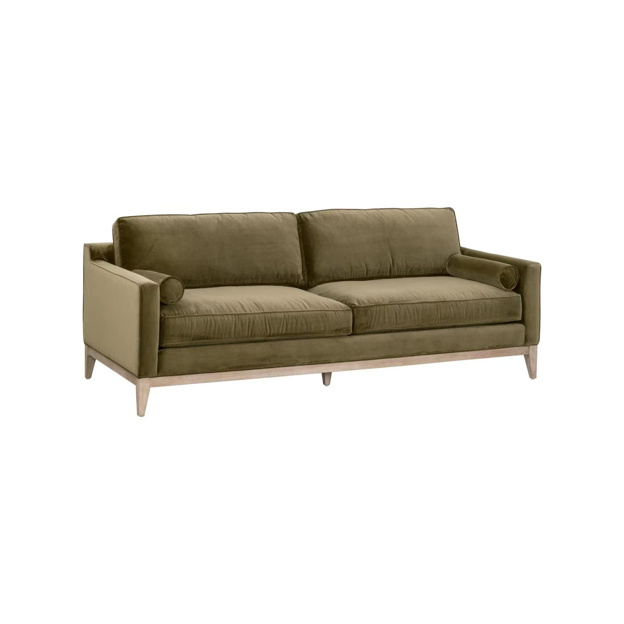 Velvet Modern Sofa | Living Essentials Parker – side view