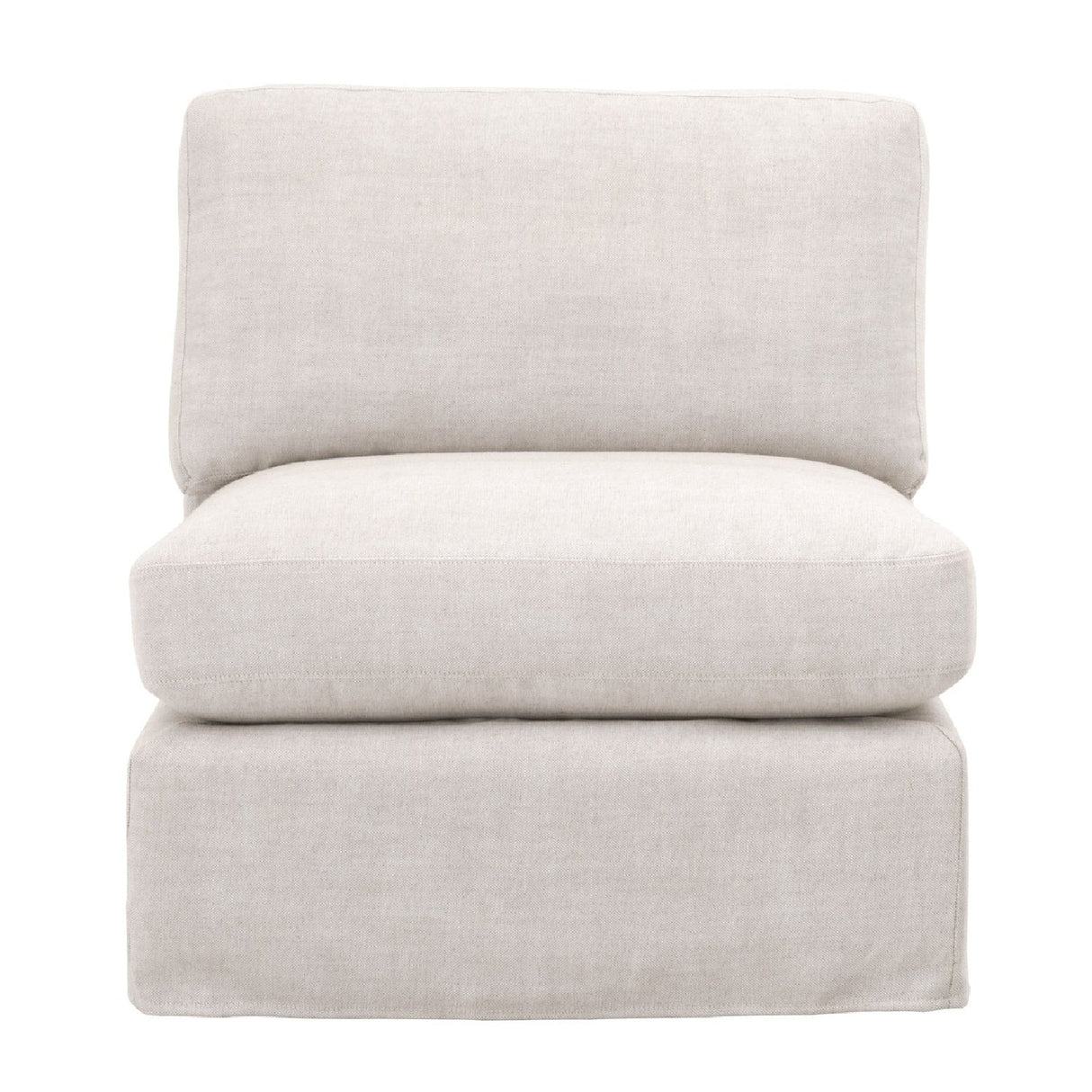 Modern European furniture - Cream Skirted Modular Accent Chair - www.oroa.com