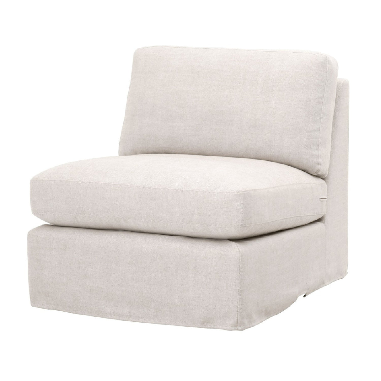 Modern European furniture - Cream Skirted Modular Accent Chair - www.oroa.com