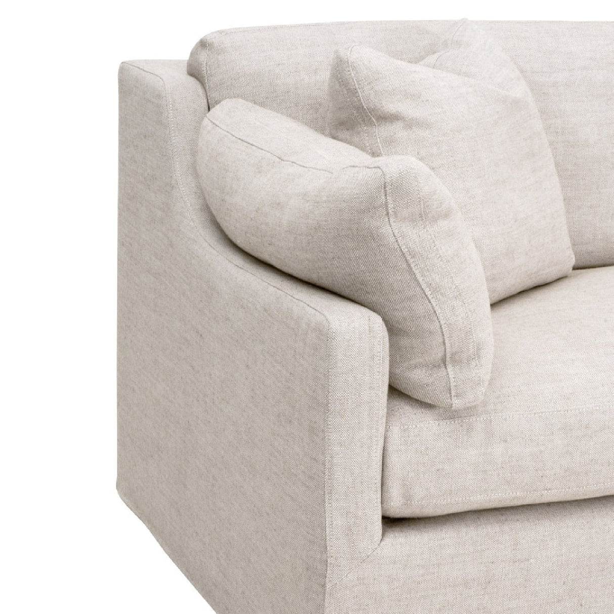 Modern European furniture - Cream Skirted Sofa - www.oroa.com