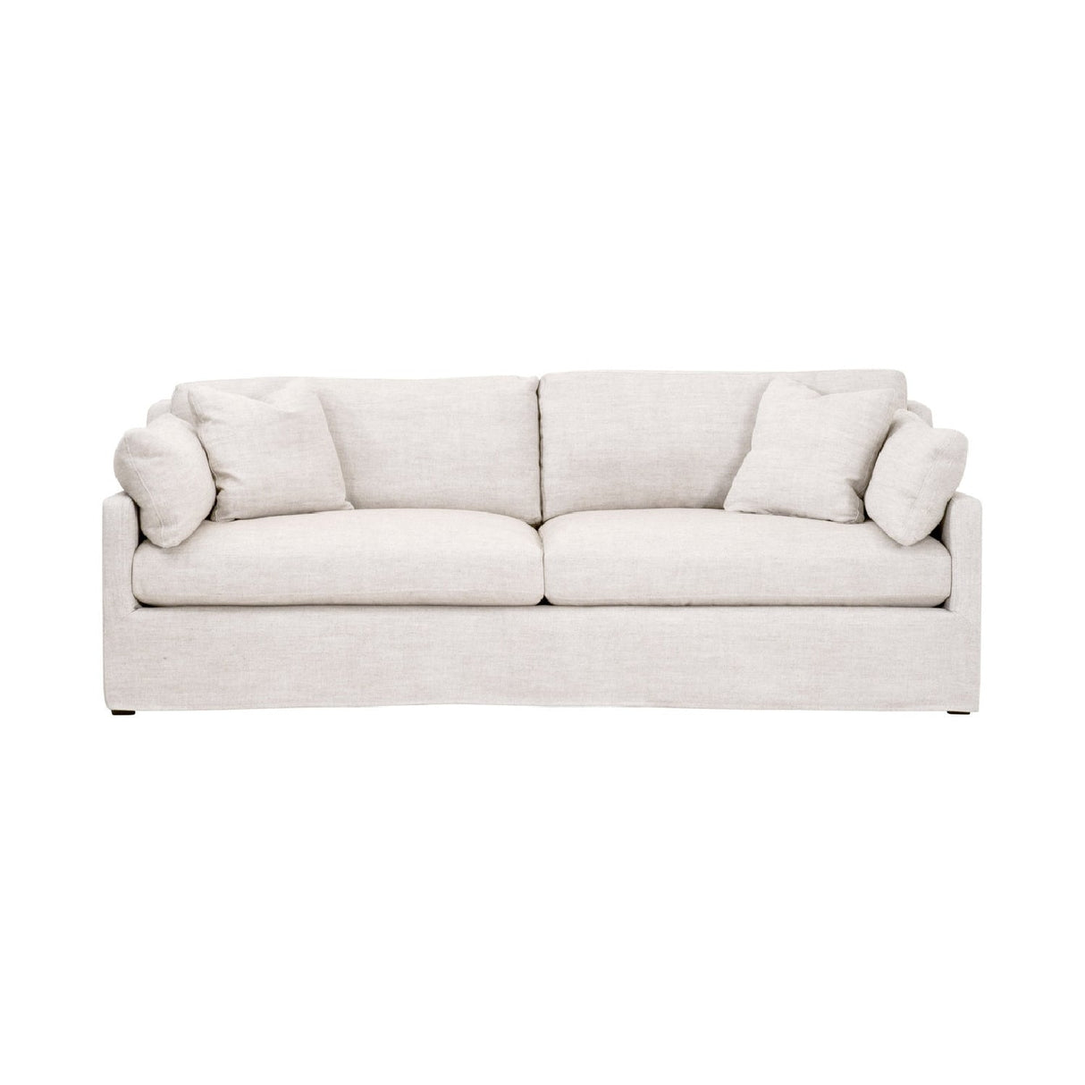 Modern European furniture - Cream Skirted Sofa - www.oroa.com