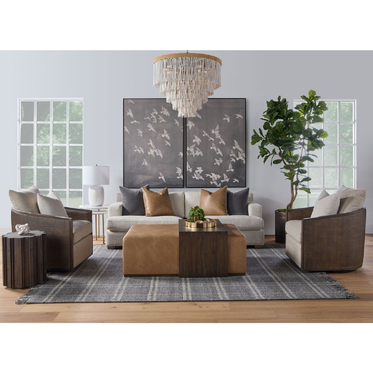Modern European furniture - Linen Upholstered Sofa - www.oroa.com