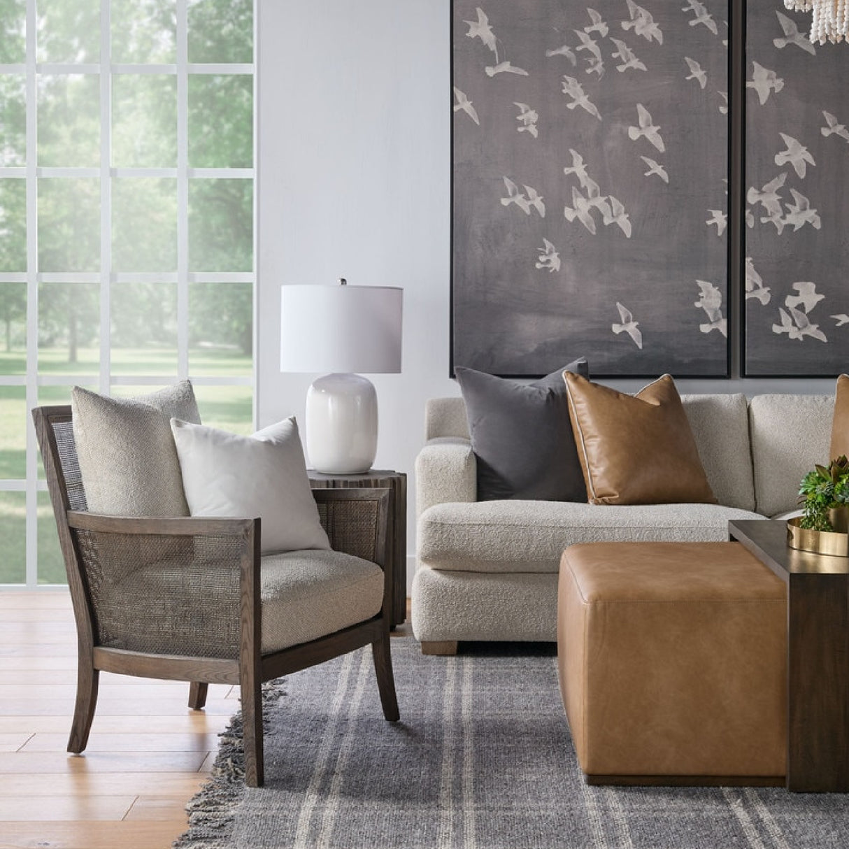 Modern European furniture - Linen Upholstered Sofa - www.oroa.com