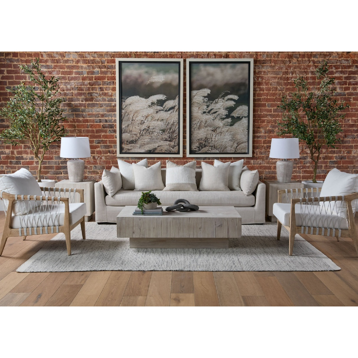 Modern European furniture - Cream Slipcover Sofa - www.oroa.com