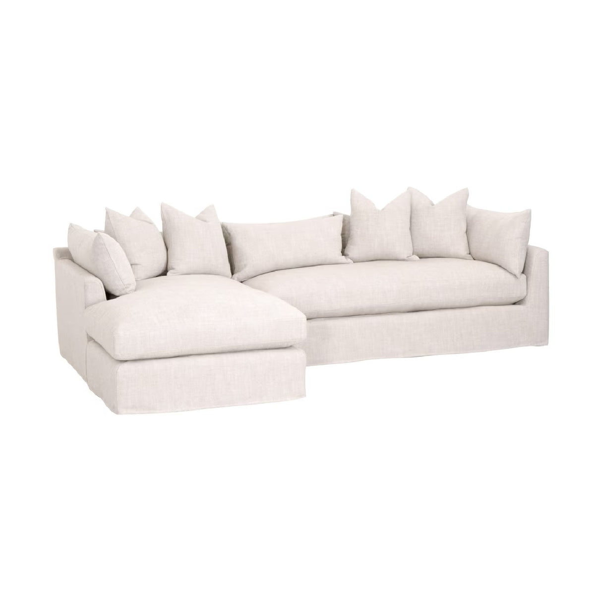 Beige Slipcover Sectional Sofa | Oroa.com