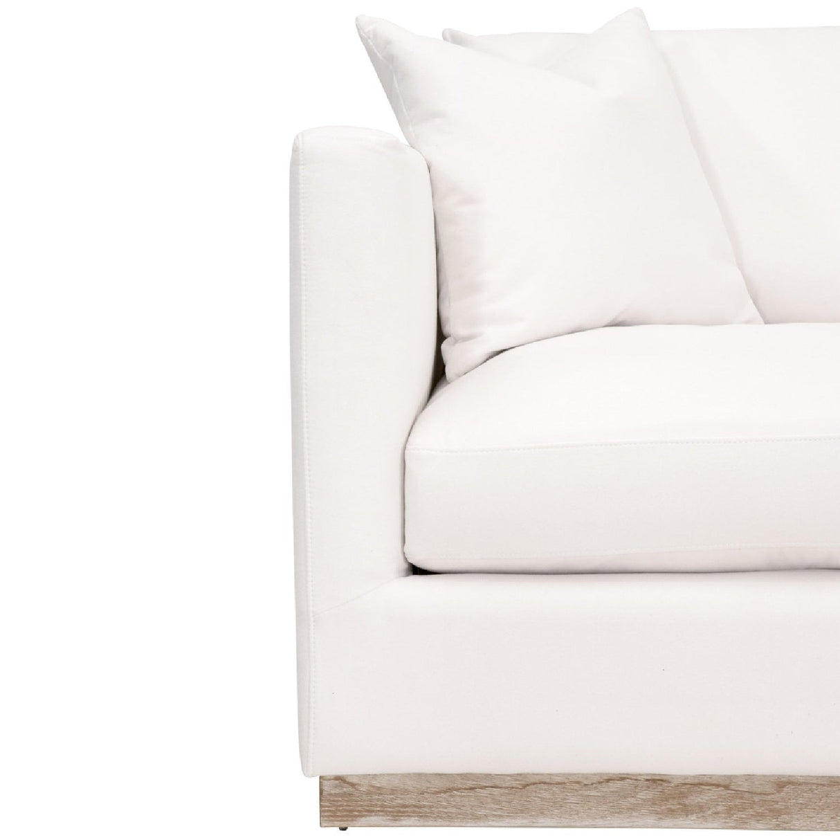 Modern European furniture - White Fabric Sofa - www.oroa.com