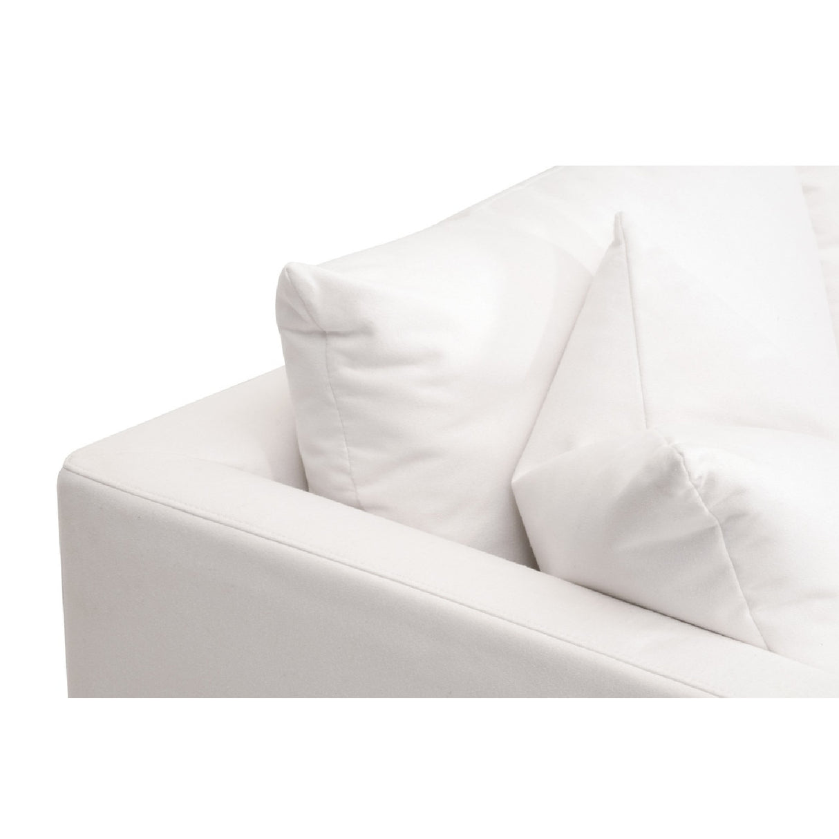 Modern European furniture - White Fabric Sofa - www.oroa.com