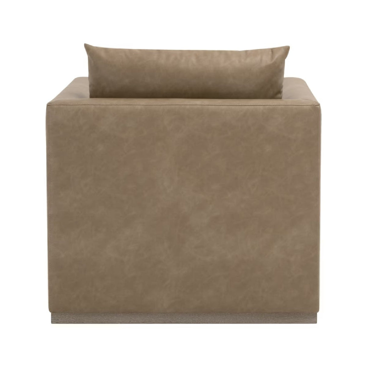 Oak Base Swivel Club Chair | Living Essentials Siena – rear view