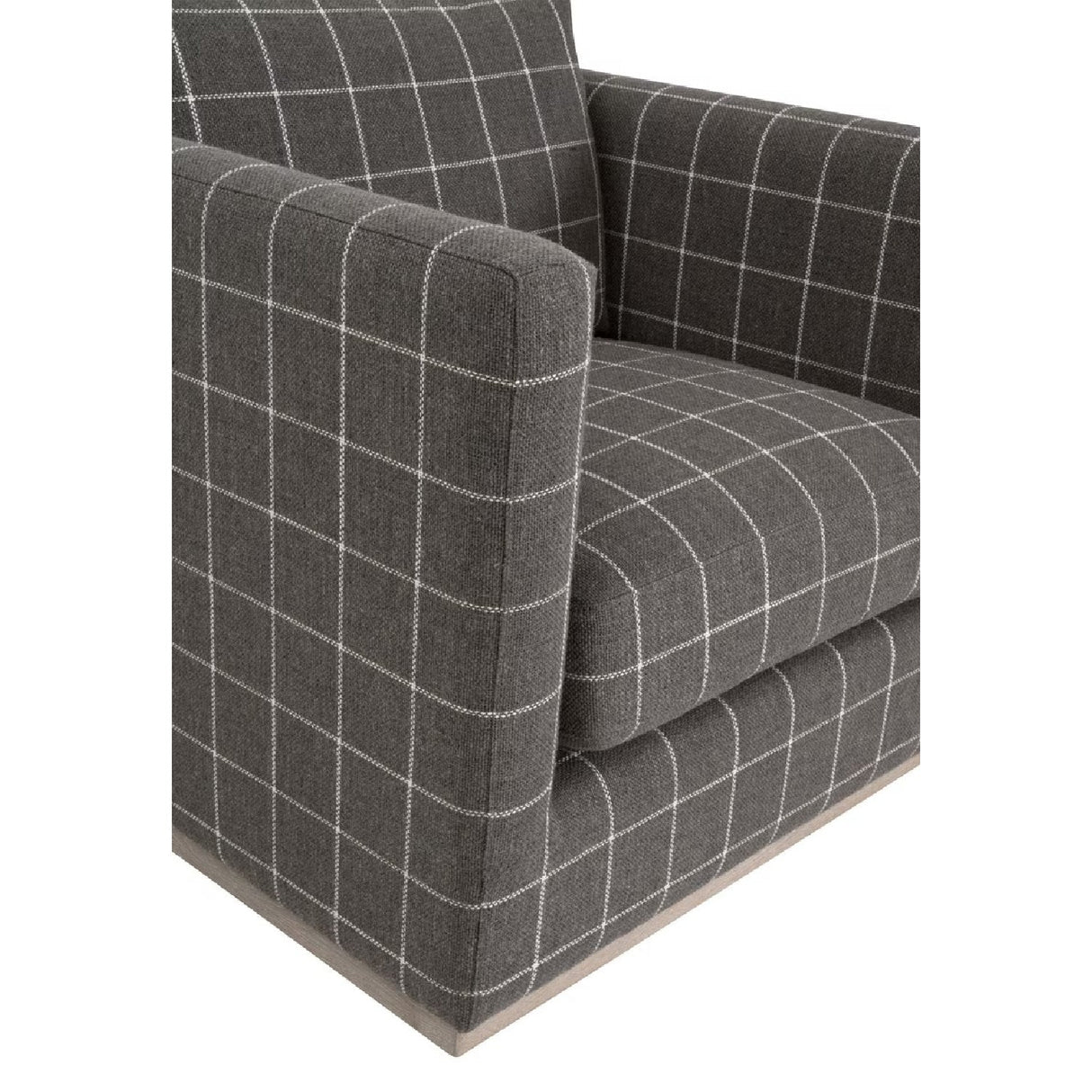 Oak Base Swivel Club Chair | Living Essentials Siena – alternate view 19