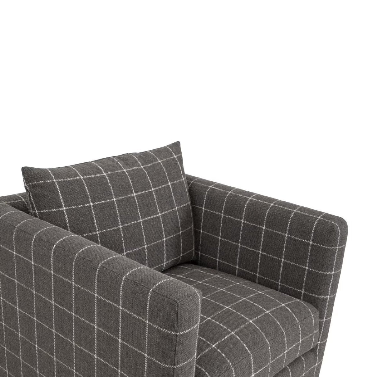 Oak Base Swivel Club Chair | Living Essentials Siena – alternate view 18