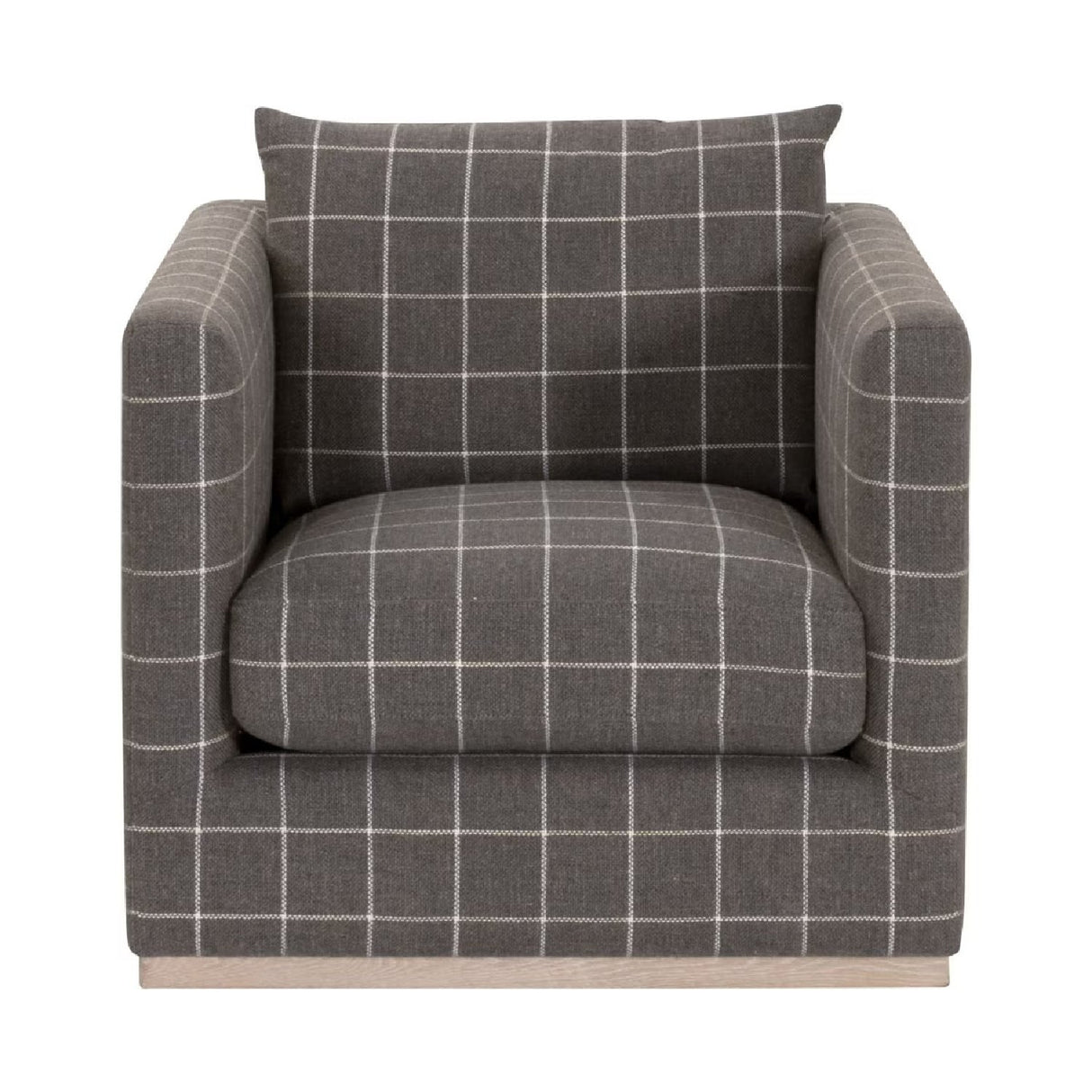 Oak Base Swivel Club Chair | Living Essentials Siena – alternate view 13