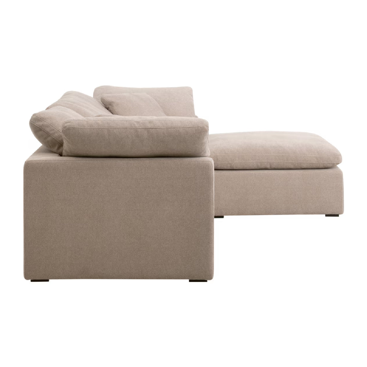 Modern European furniture - Square Cushioned Modular Ottoman - www.oroa.com