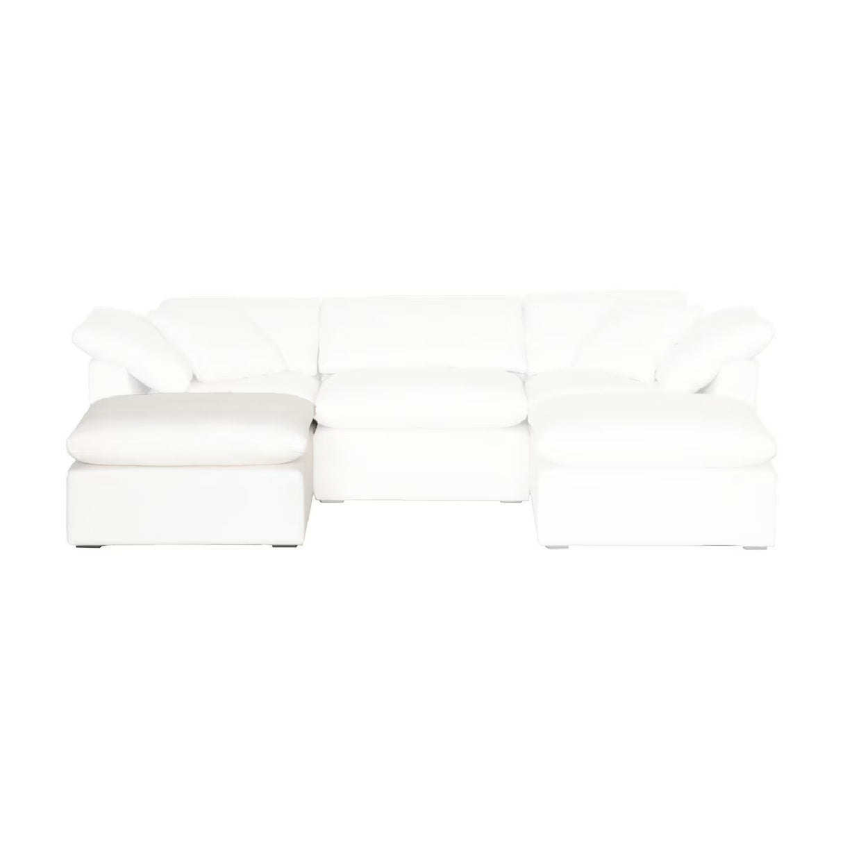 Modern European furniture - Square Cushioned Modular Ottoman - www.oroa.com