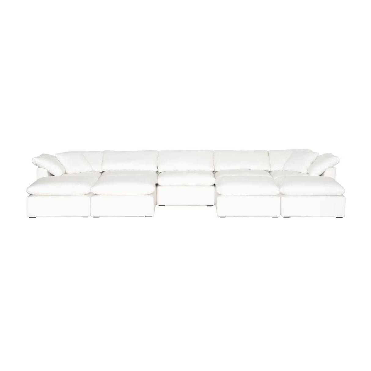 Modern European furniture - Square Cushioned Modular Ottoman - www.oroa.com