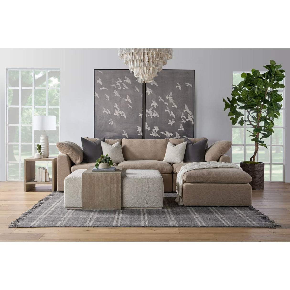 Modern European furniture - Cushioned Modular Sofa Chair - www.oroa.com
