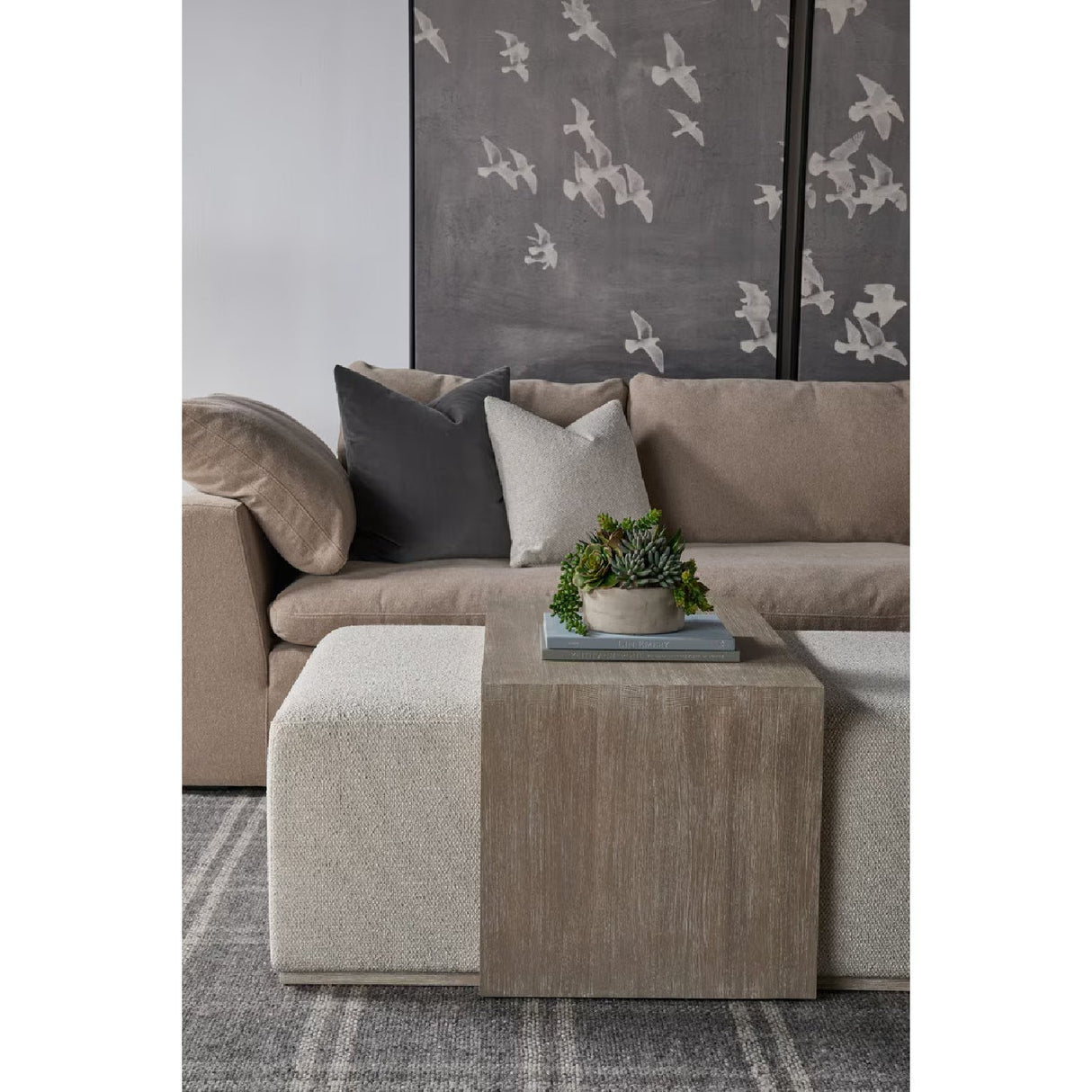 Modern European furniture - Cushioned Modular Sofa Chair - www.oroa.com