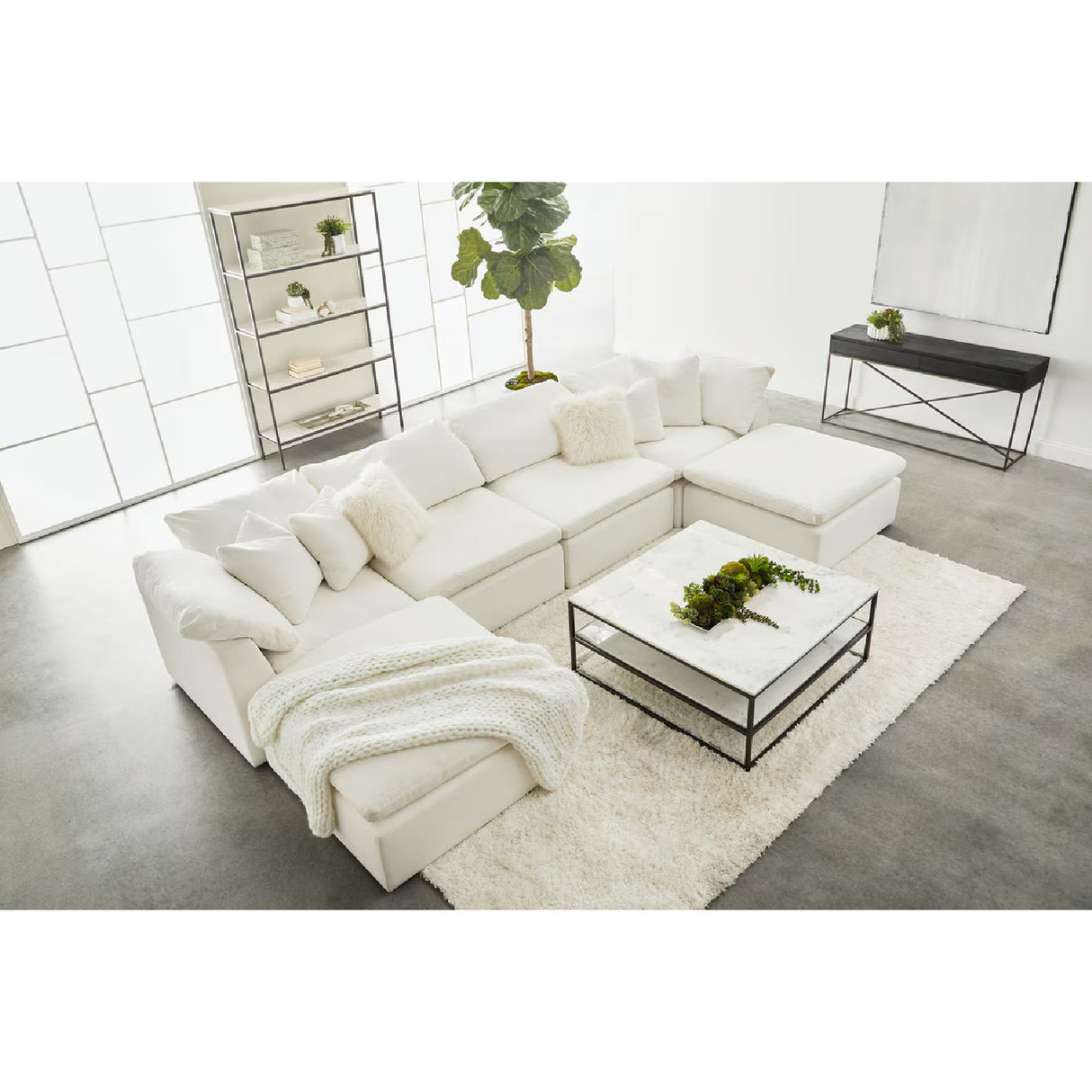 Modern European furniture - Cushioned Modular Sofa Chair - www.oroa.com