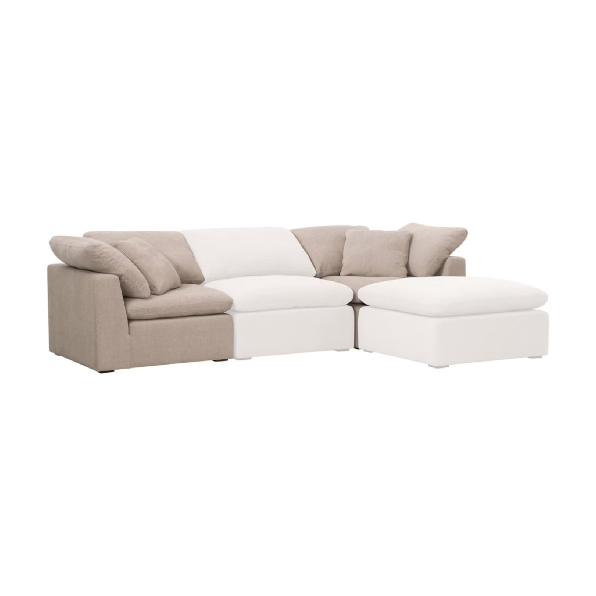 Modern European furniture - Cushioned Modular Sofa Chair - www.oroa.com