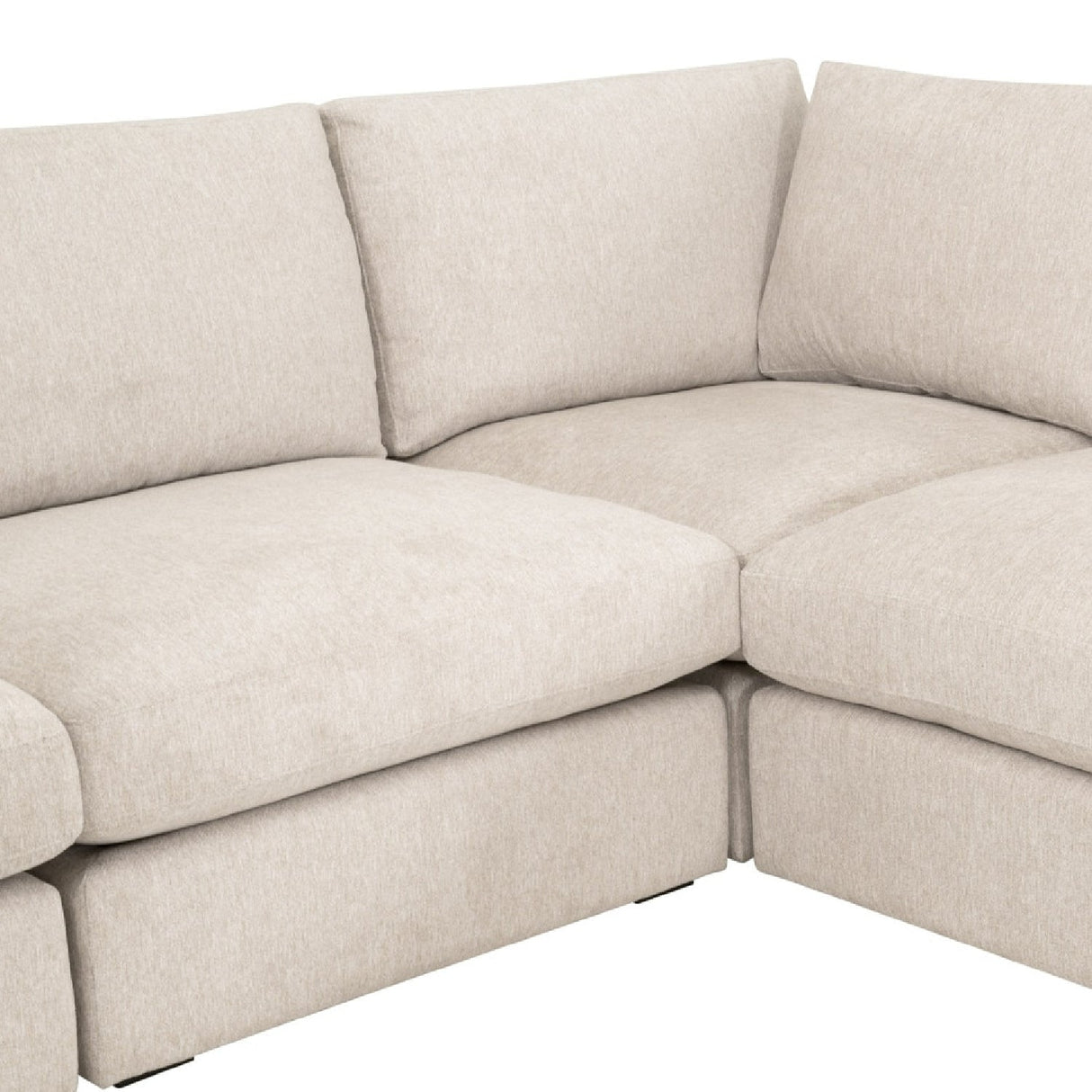 Modern European furniture - Cream Modular Storage Ottoman - www.oroa.com