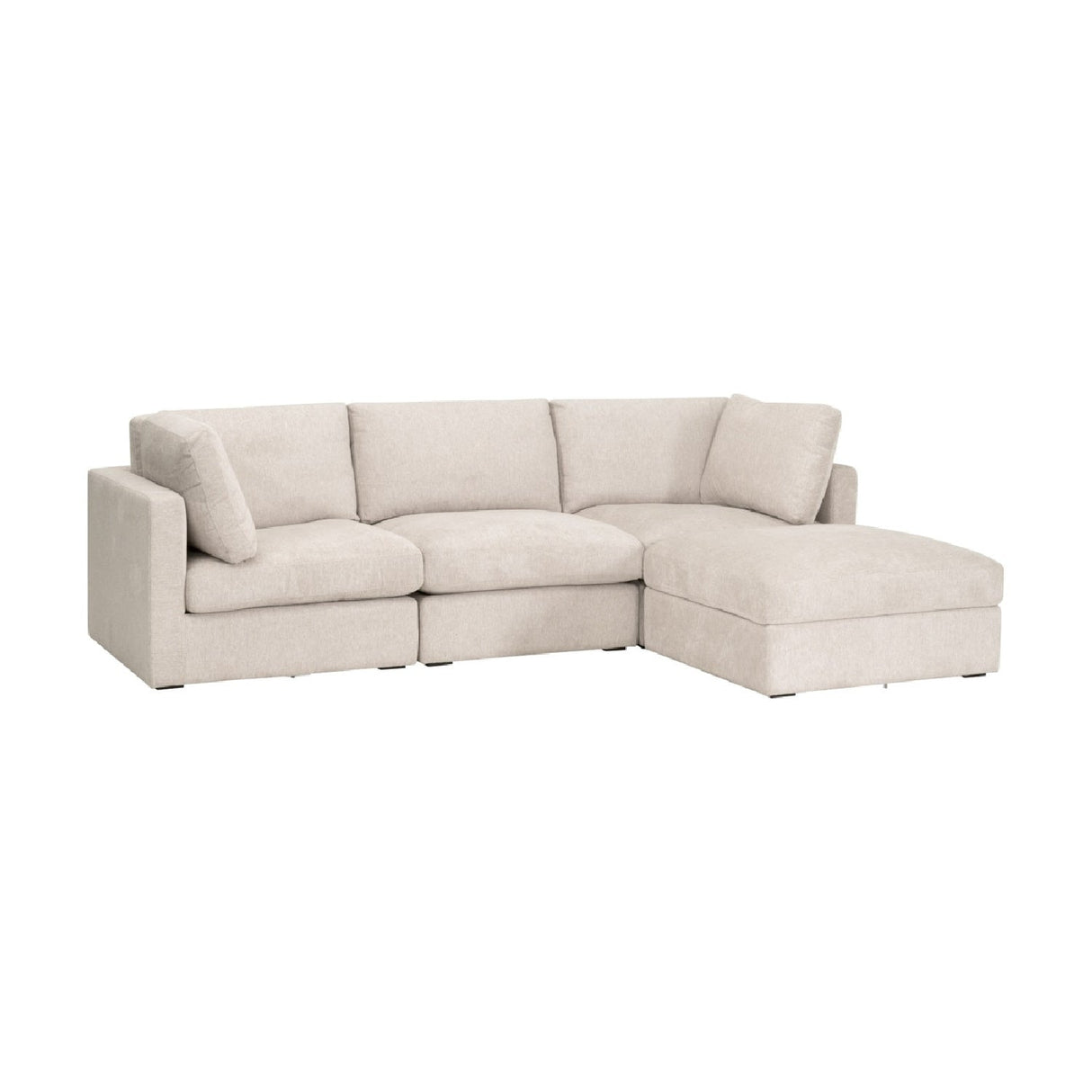Modern European furniture - Cream Modular Storage Ottoman - www.oroa.com