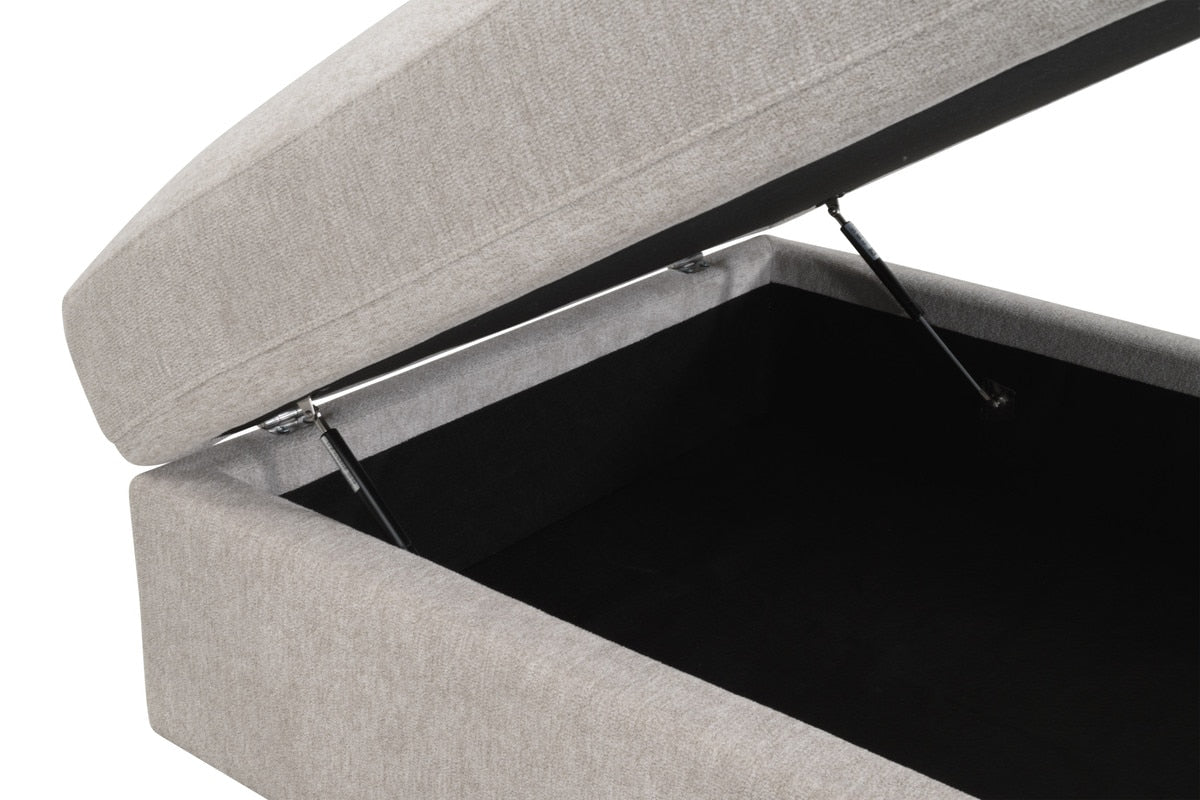 Modern European furniture - Cream Modular Storage Ottoman - www.oroa.com