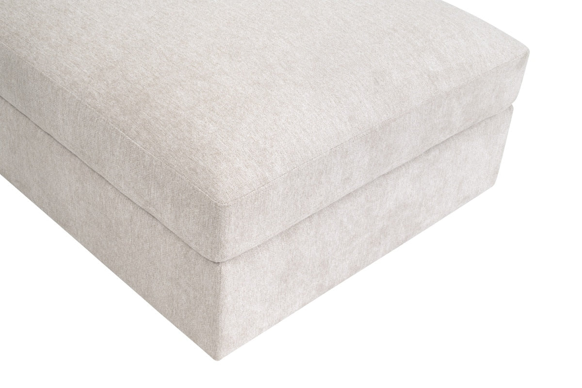 Modern European furniture - Cream Modular Storage Ottoman - www.oroa.com
