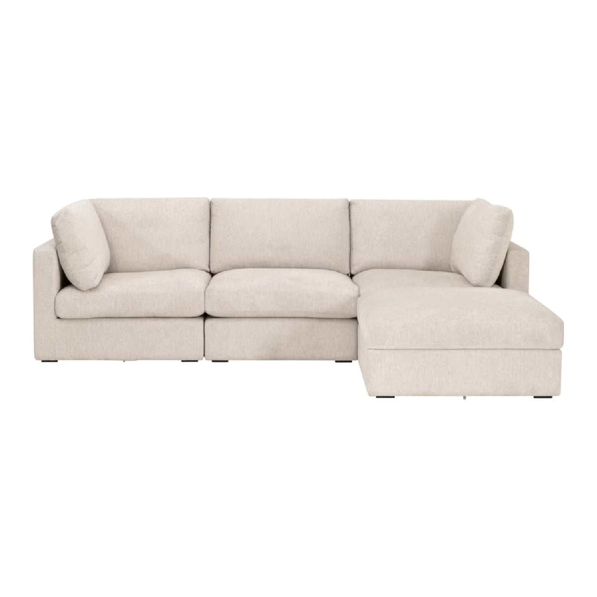 Modern European furniture - Beige Modular Sofa Chair - www.oroa.com